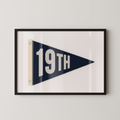 19th Hole Golf Flag in Blue