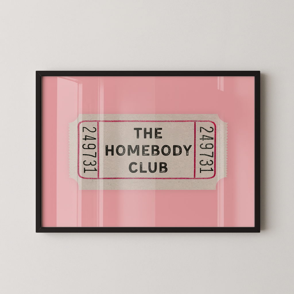 The Homebody Club Ticket in Pink