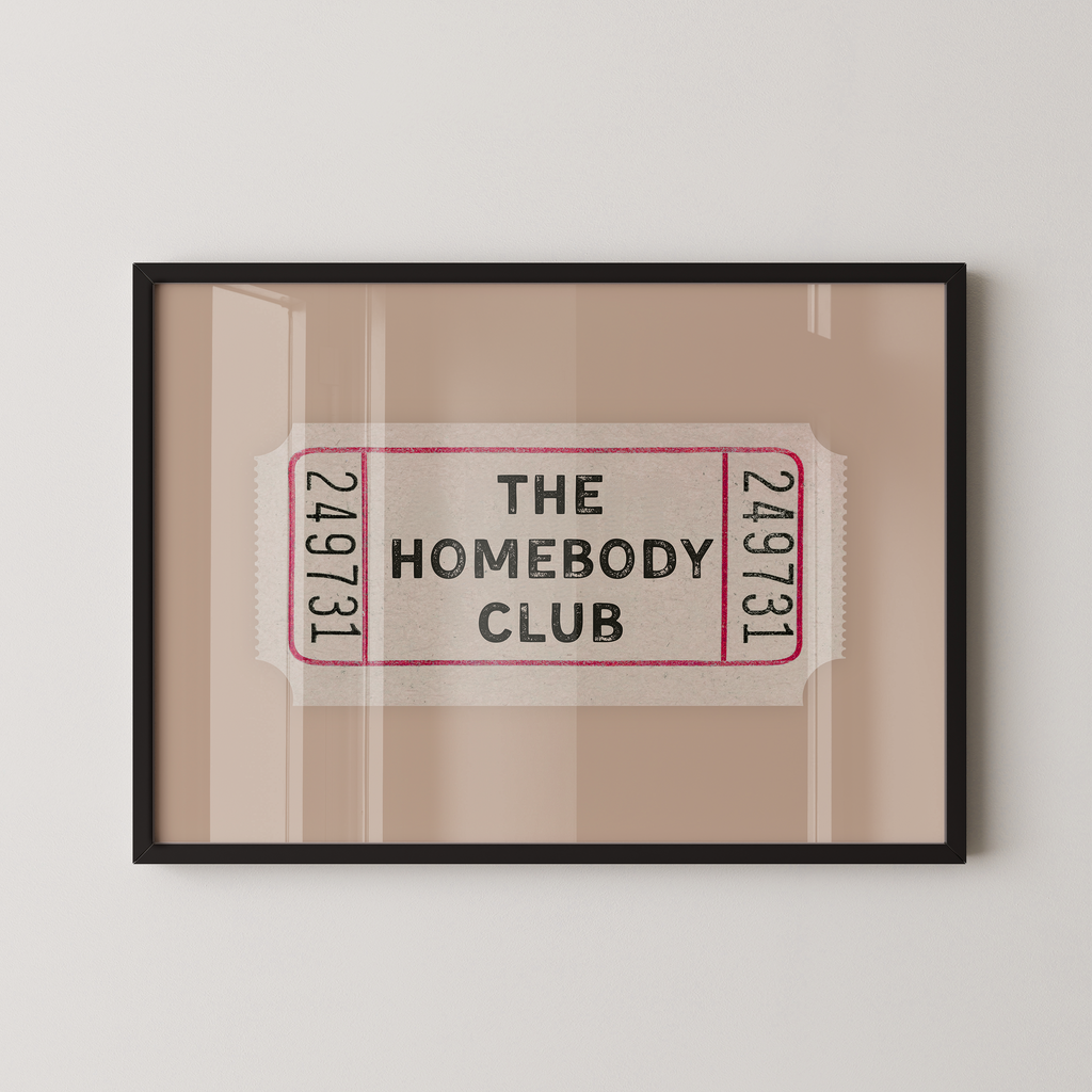 The Homebody Club Ticket in Beige