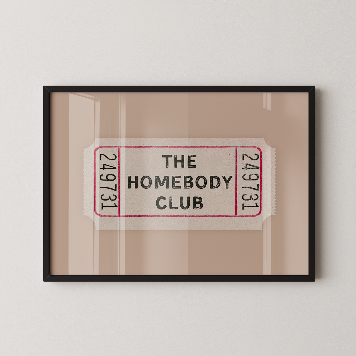 The Homebody Club Ticket in Beige