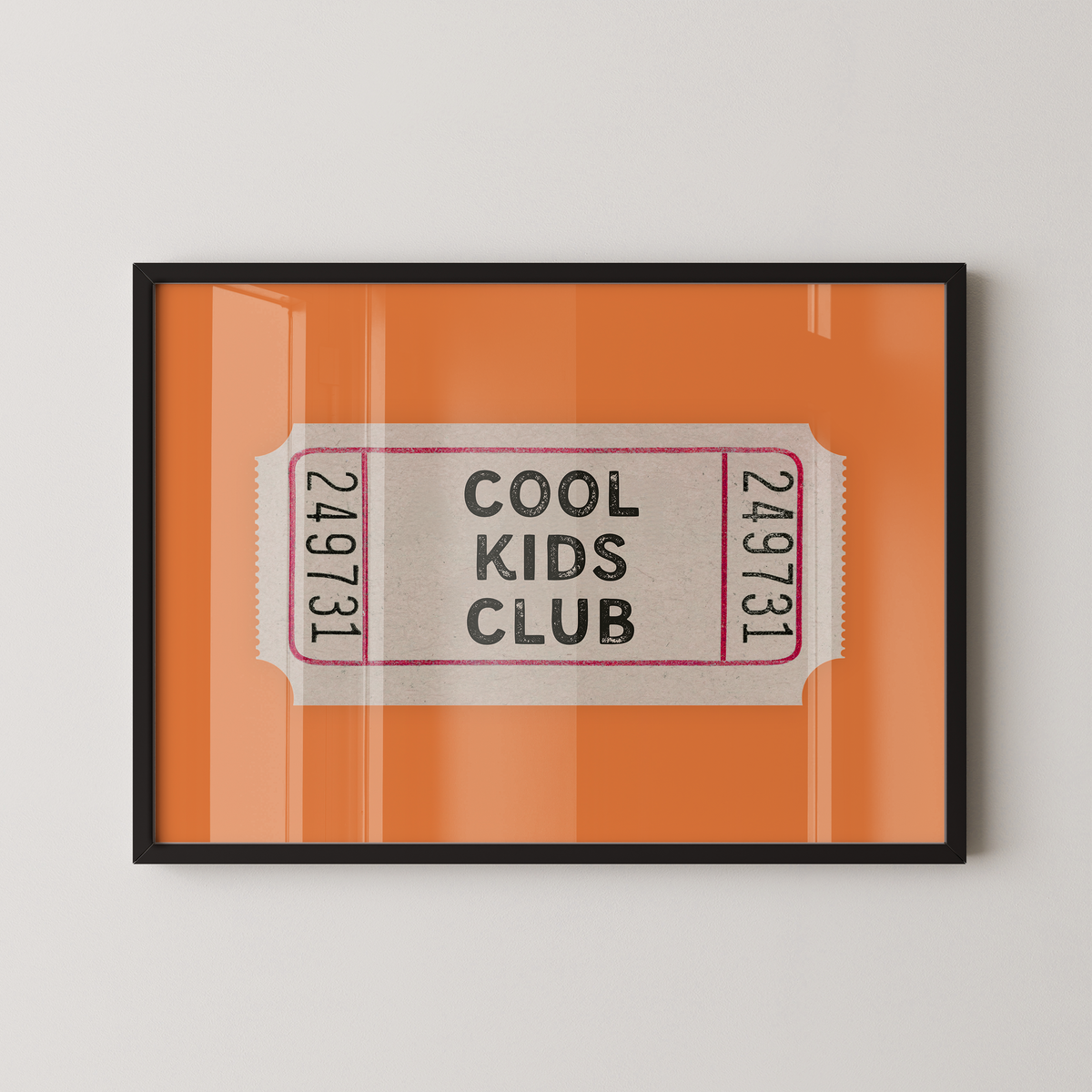 Cool Kids Club Ticket in Orange