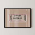 Shower Karaoke Ticket in Beige