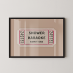 Shower Karaoke Ticket in Beige