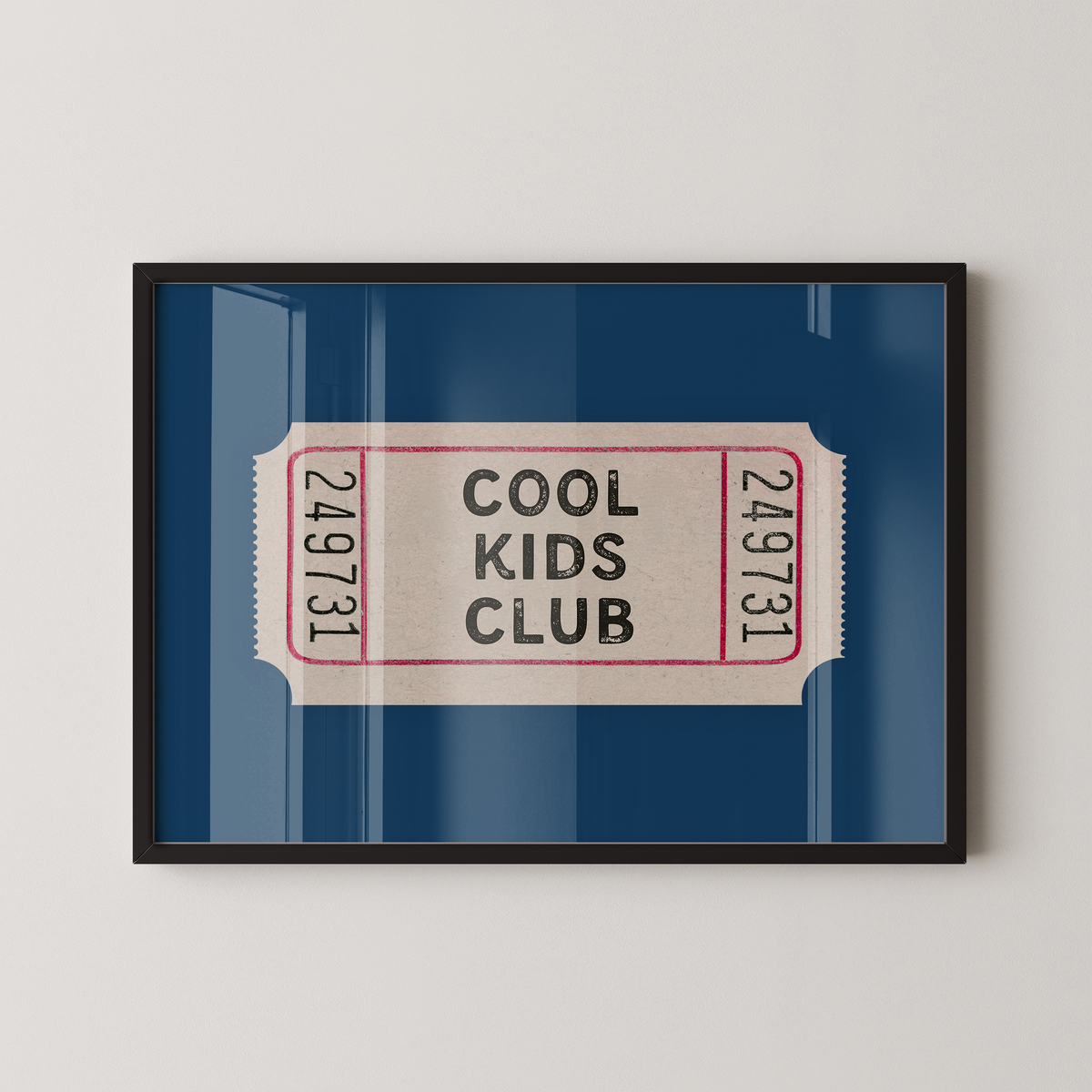 Cool Kids Club Ticket in Blue