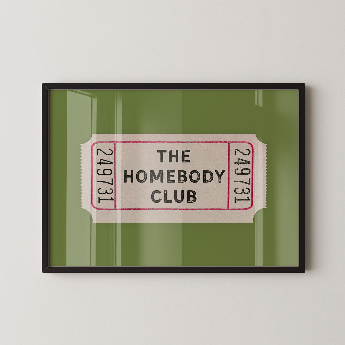 The Homebody Club Ticket in Green