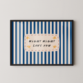 Night Night Love You in Blue
