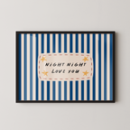 Night Night Love You in Blue