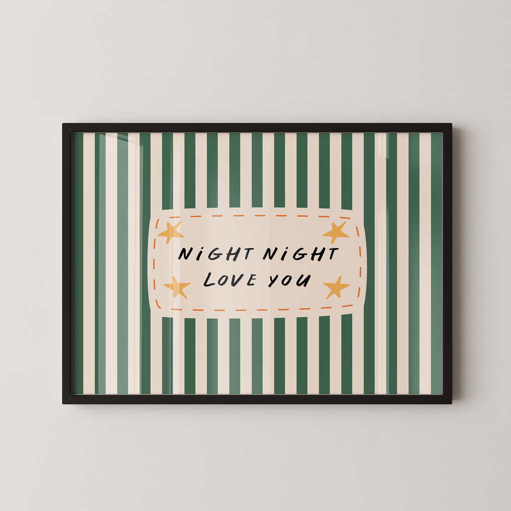 Night Night Love You in Green