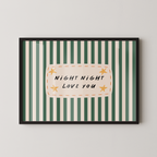 Night Night Love You in Green
