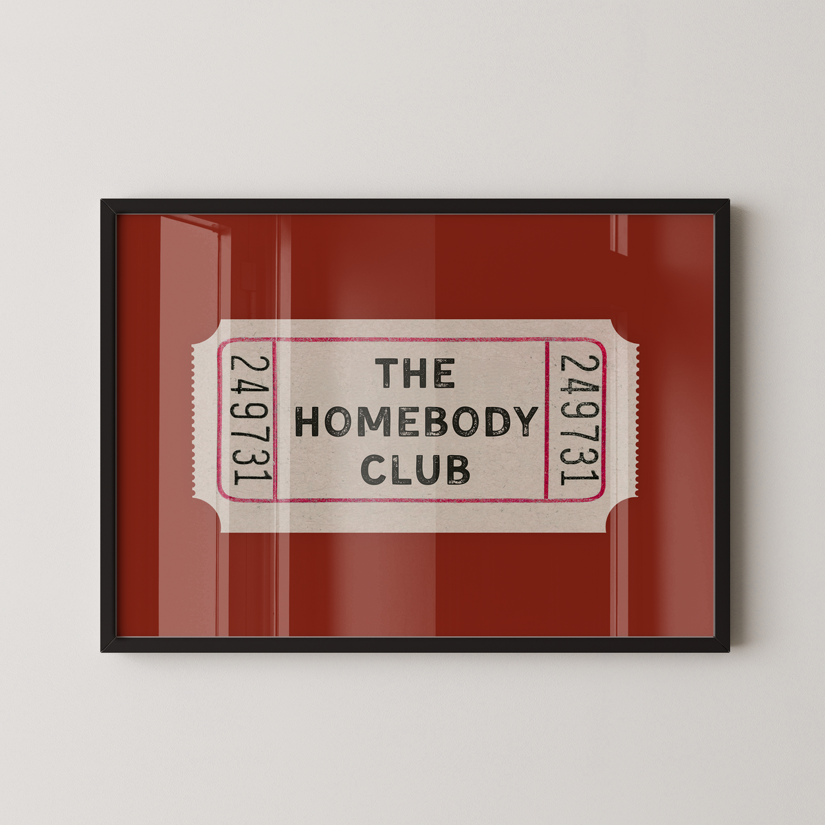 The Homebody Club Ticket in Red