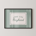 Long Live Boyhood Stripes in Green
