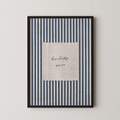 How Lucky Are We Vintage Stripes in Blue
