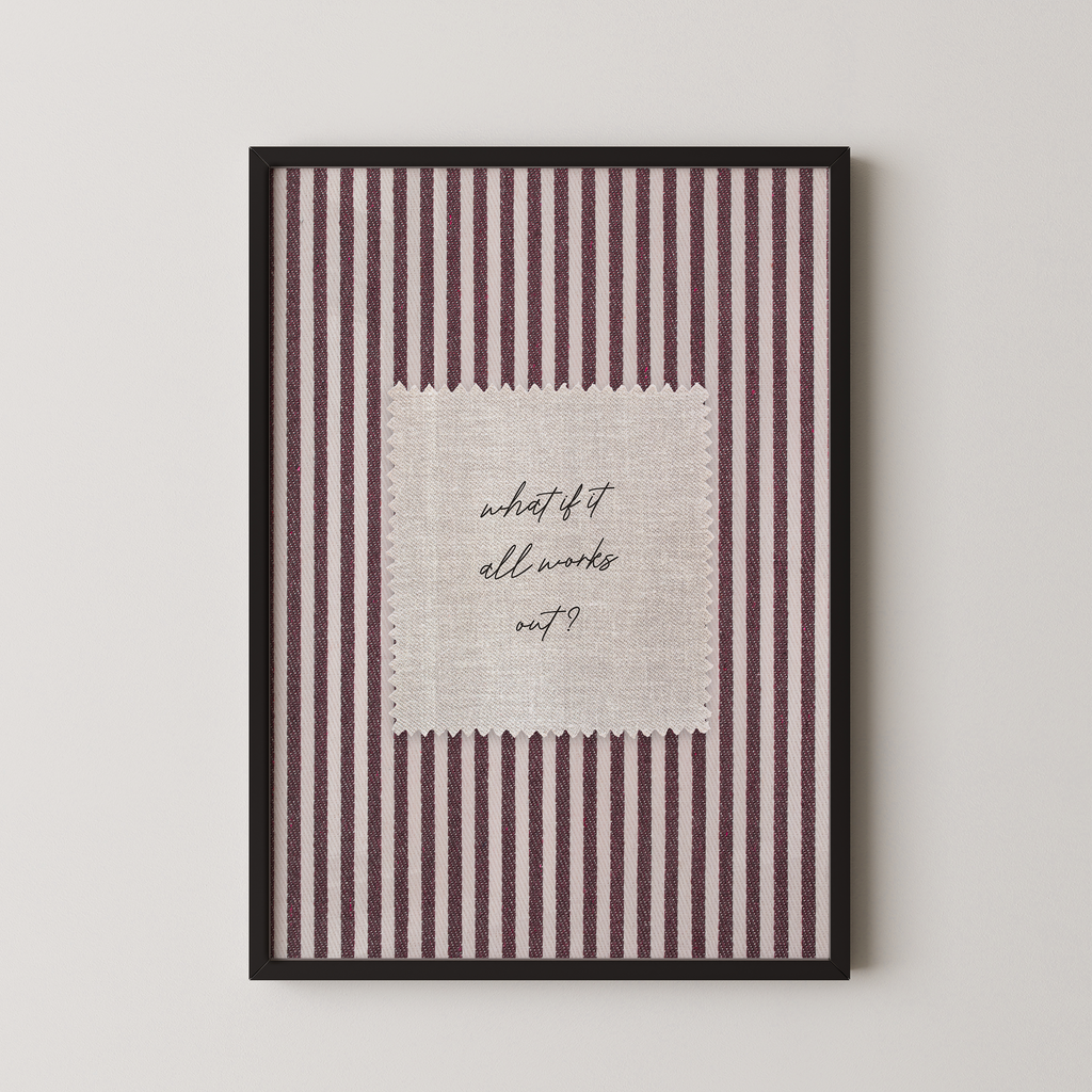 What if it All Works Out Vintage Stripes in Red