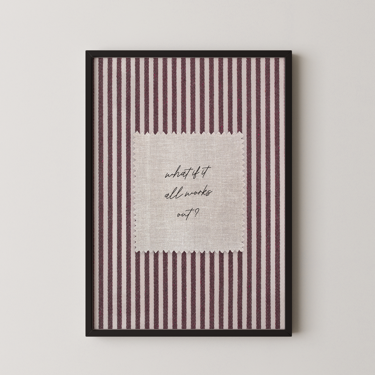 What if it All Works Out Vintage Stripes in Red