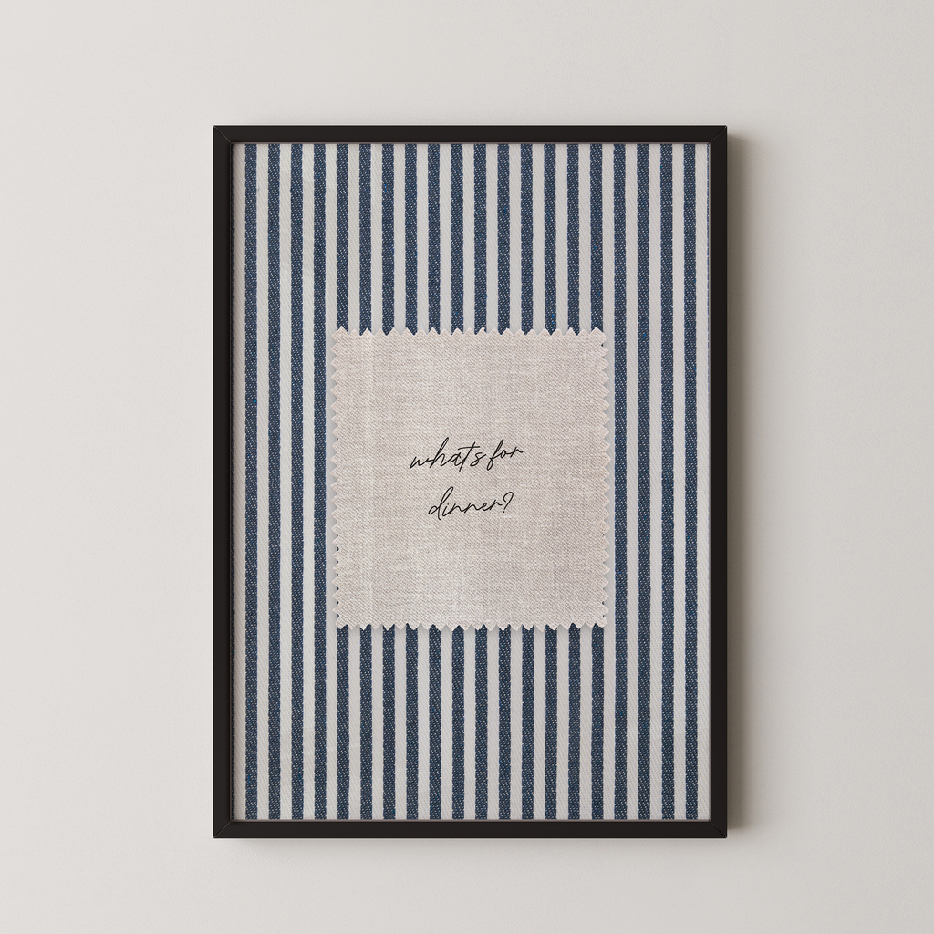 What's For Dinner? Vintage Stripes in Blue