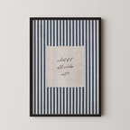 What if it All Works Out? Vintage Stripes in Blue