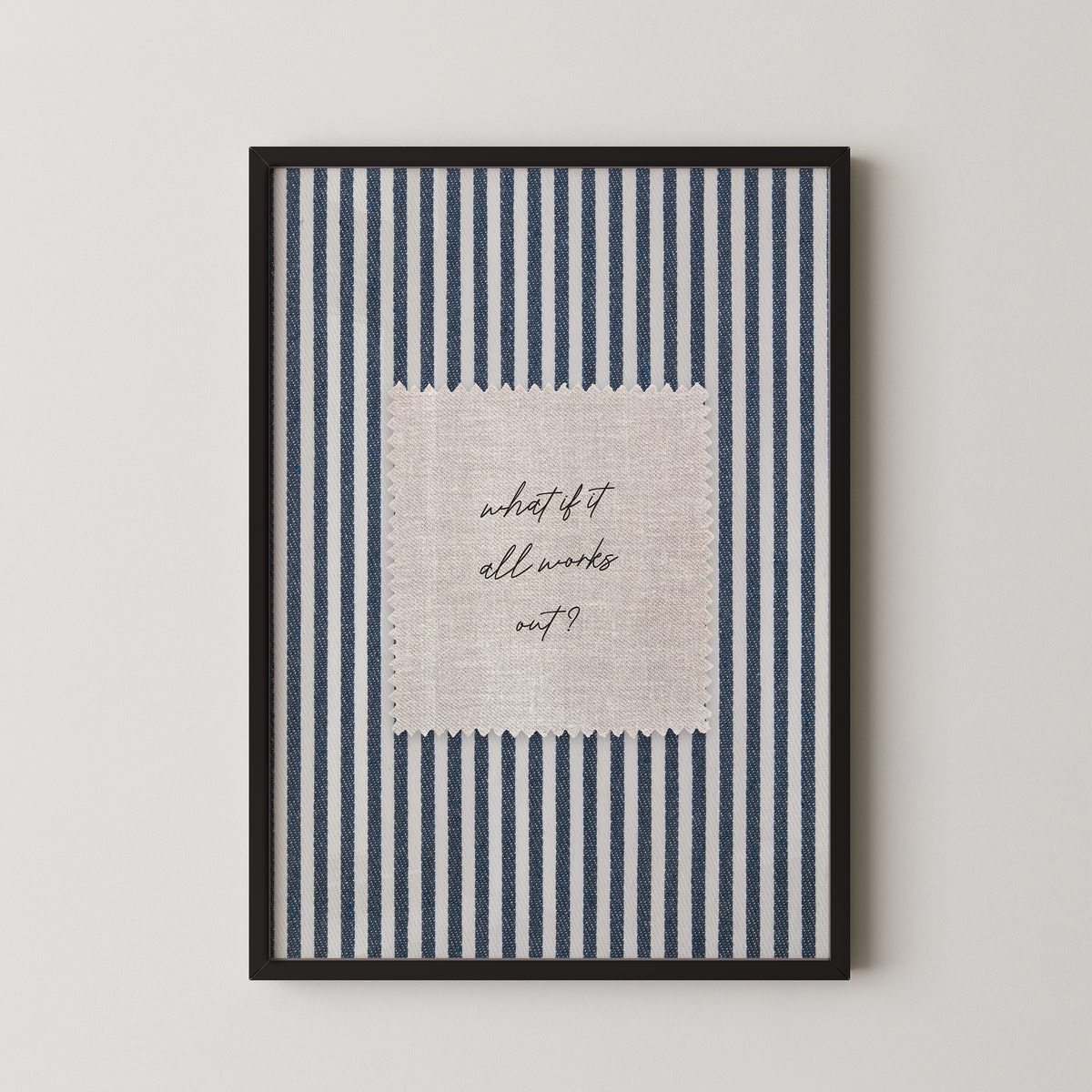 What if it All Works Out? Vintage Stripes in Blue