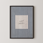 So Good To Be Home Vintage Stripes in Blue