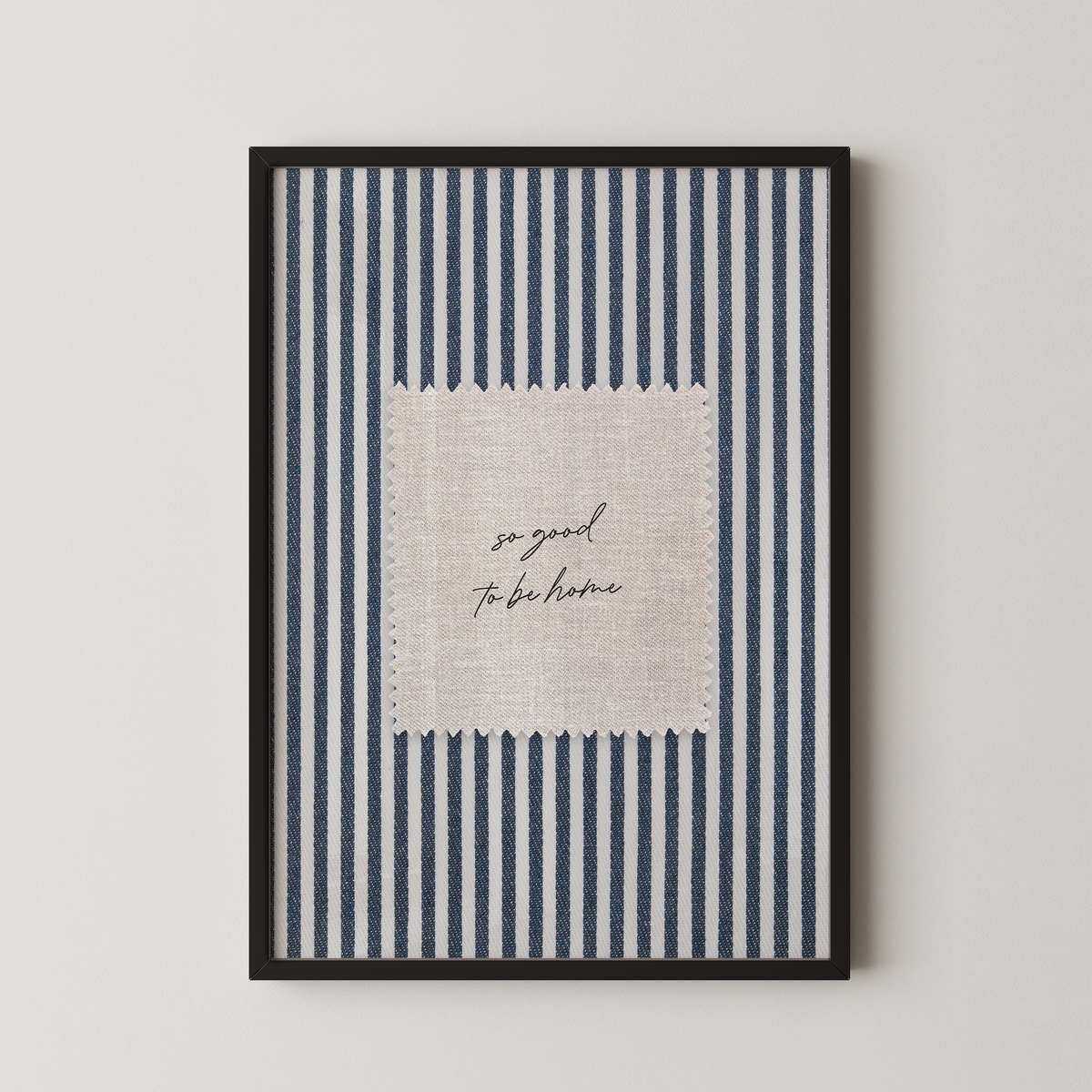 So Good To Be Home Vintage Stripes in Blue