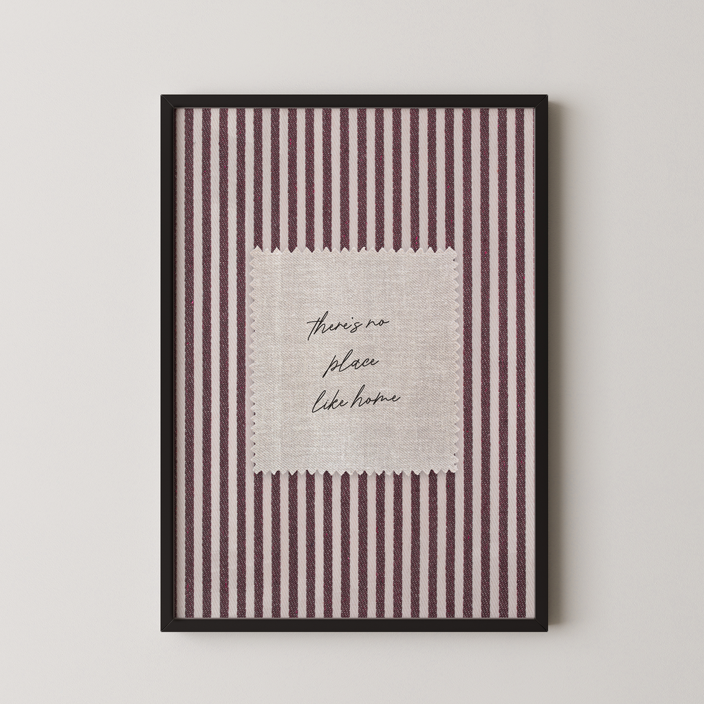 There's No Place Like Home Vintage Stripes in Red