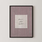There's No Place Like Home Vintage Stripes in Red