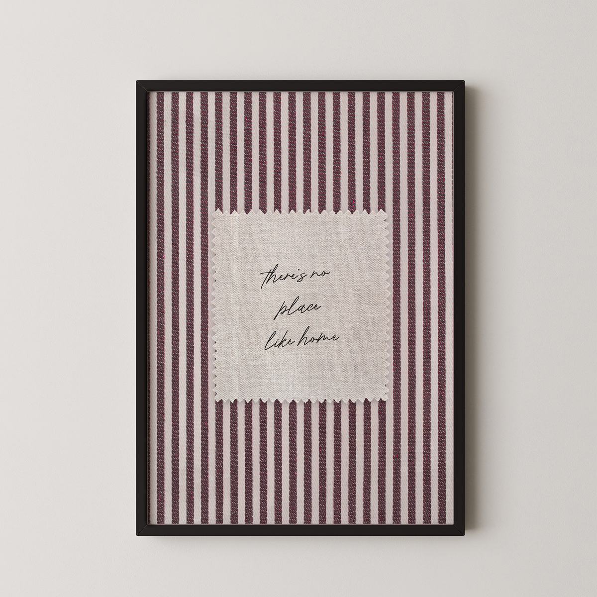 There's No Place Like Home Vintage Stripes in Red