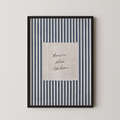 No Place Like Home Vintage Stripes in Blue