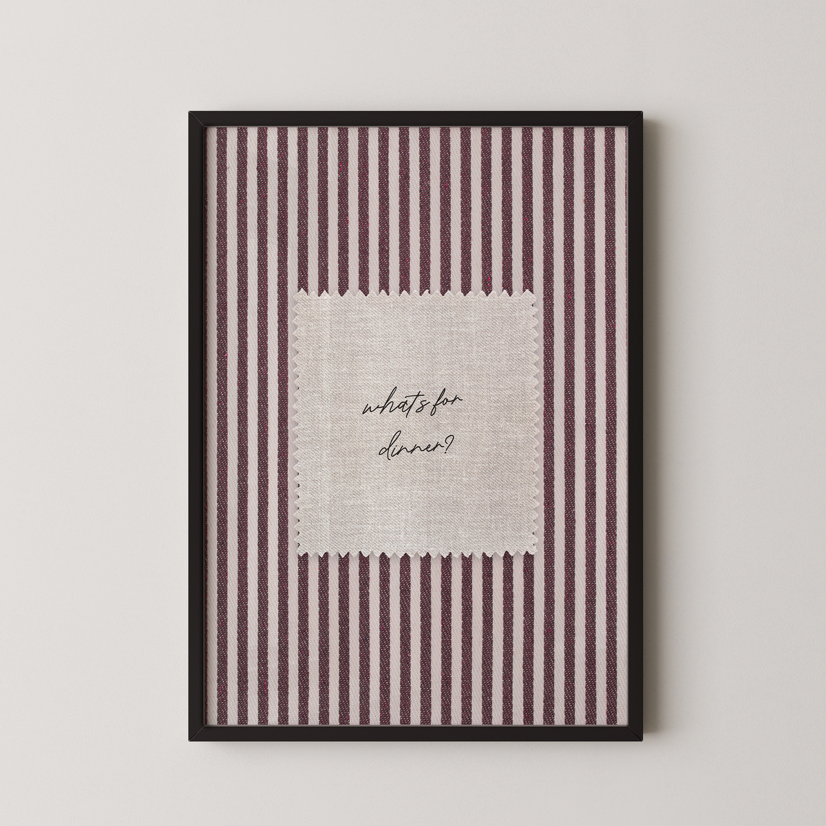 What's For Dinner Vintage Stripes in Red