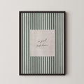So Good To Be Home Vintage Stripes in Green