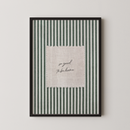 So Good To Be Home Vintage Stripes in Green