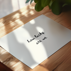 How Lucky Are We Script Landscape in Black