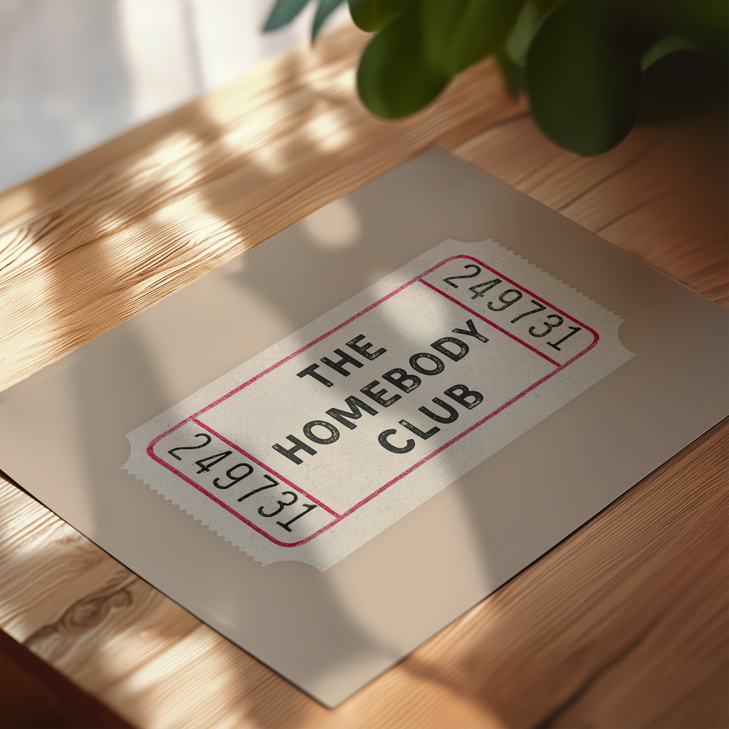 The Homebody Club Ticket in Beige