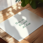 These Are The Good Old Days Script Landscape in Green