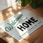 Welcome to Our Home Retro Print in Green