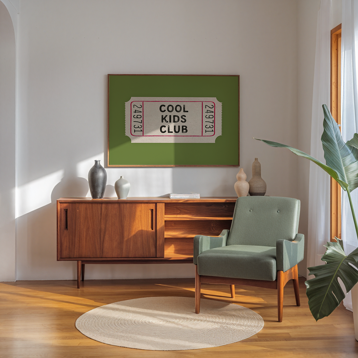 Cool Kids Club Ticket in Green