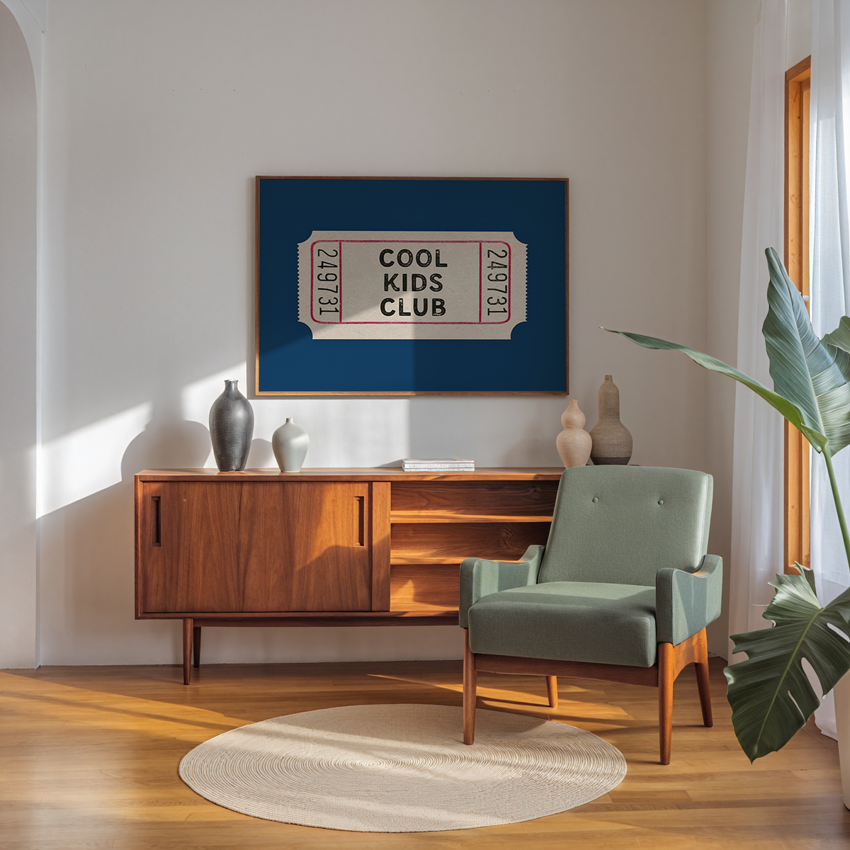 Cool Kids Club Ticket in Blue
