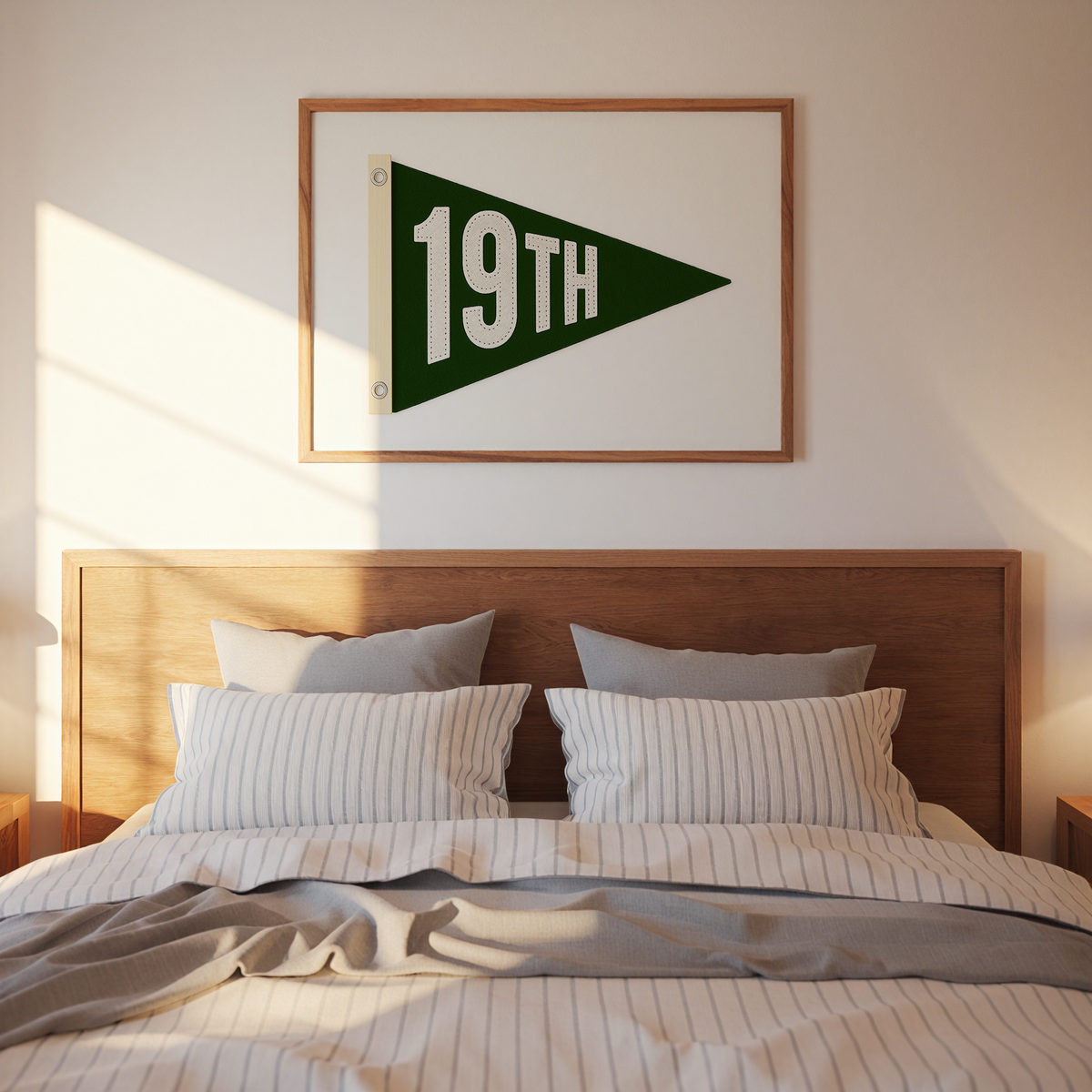 19th Hole Golf Flag in Green