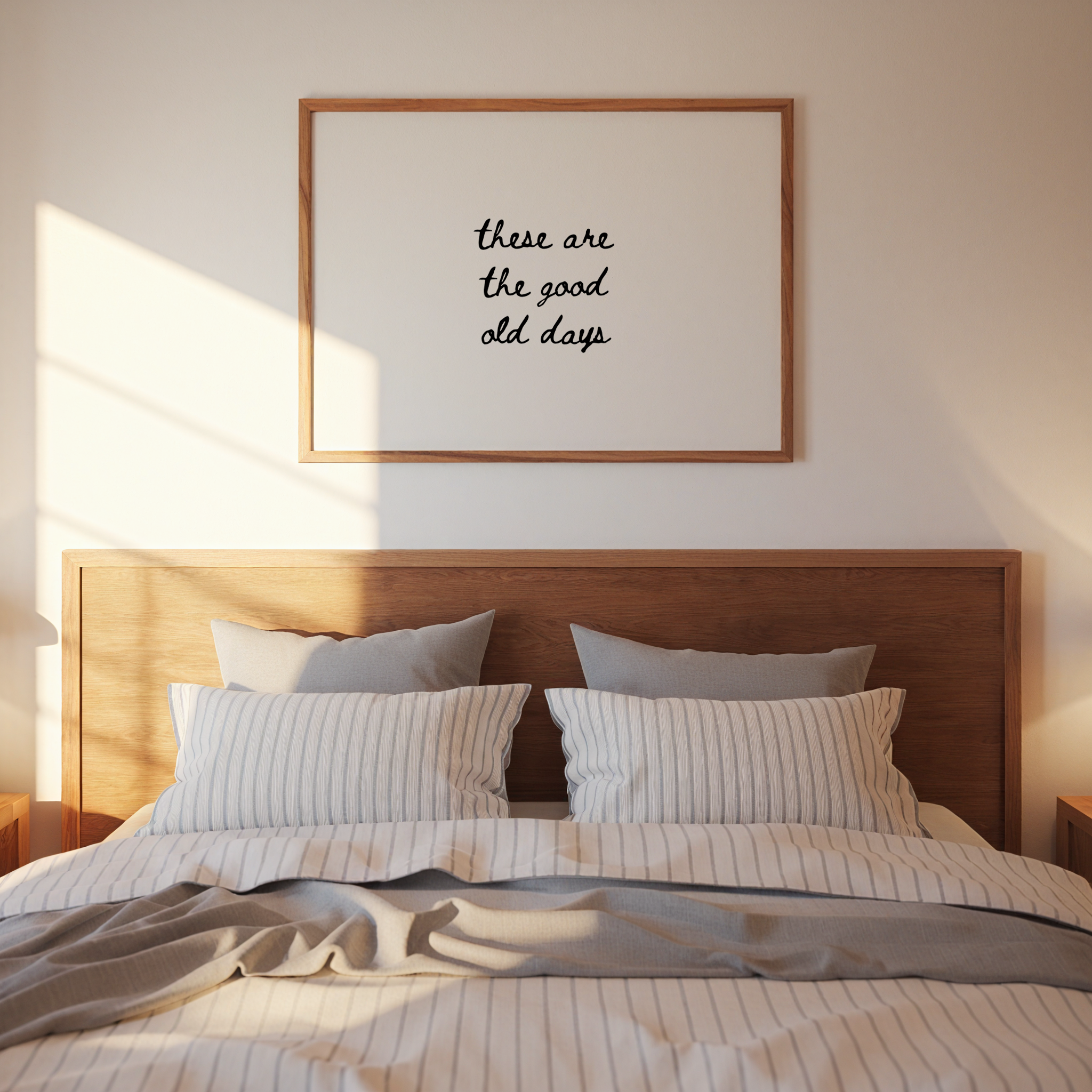 These Are The Good Old Days Script Black