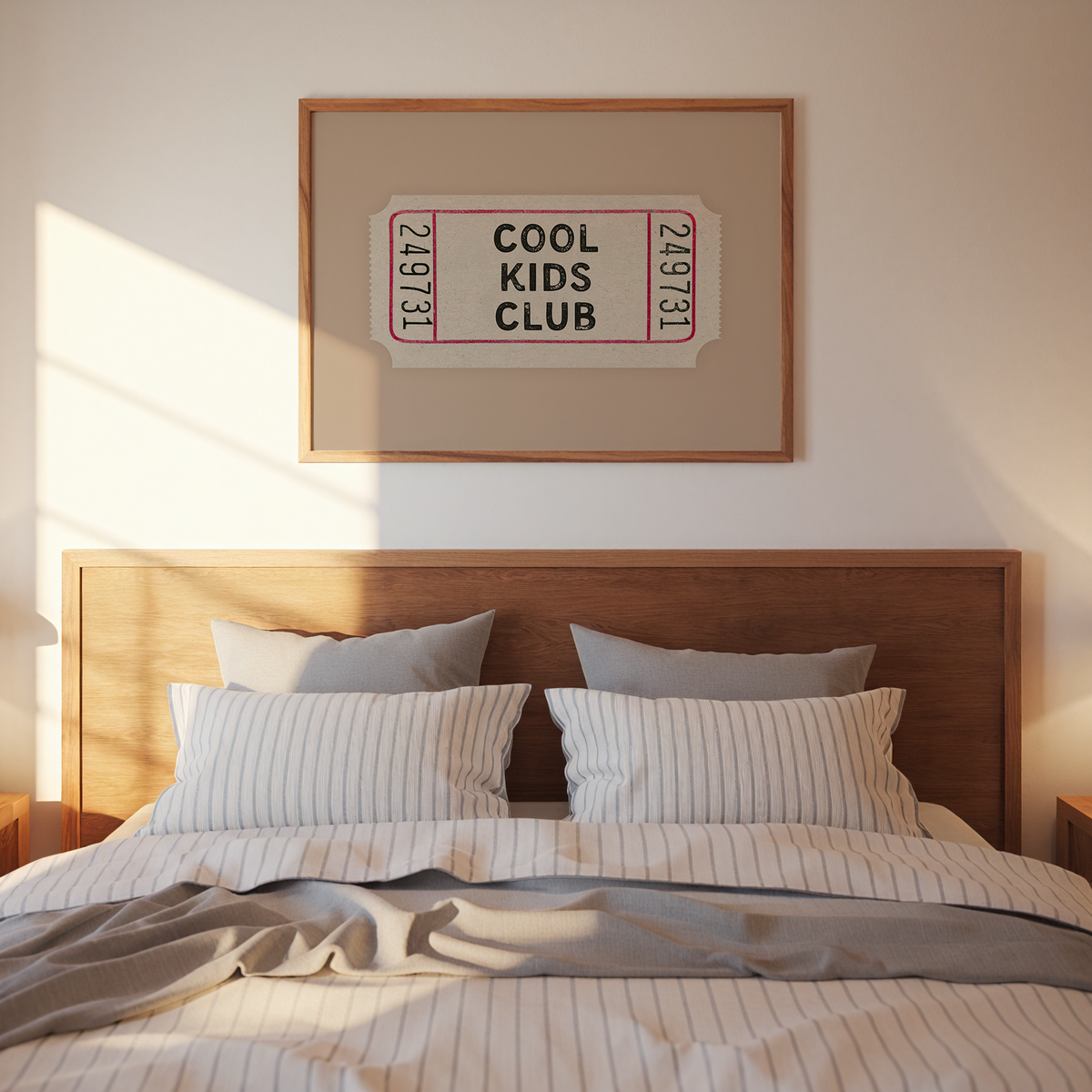 Cool Kids Club Ticket in Beige