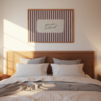 You Are So Loved Vintage Stripes Landscape in Red