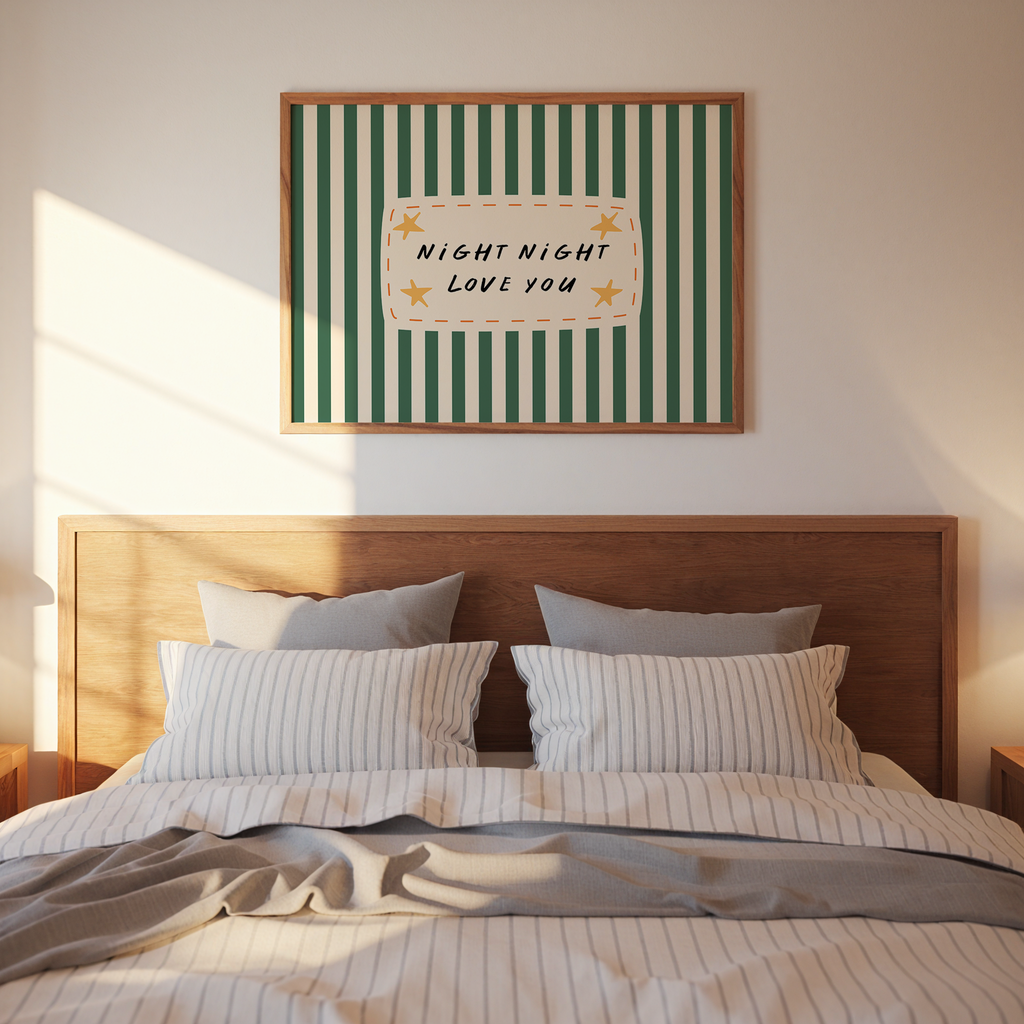 Night Night Love You in Green