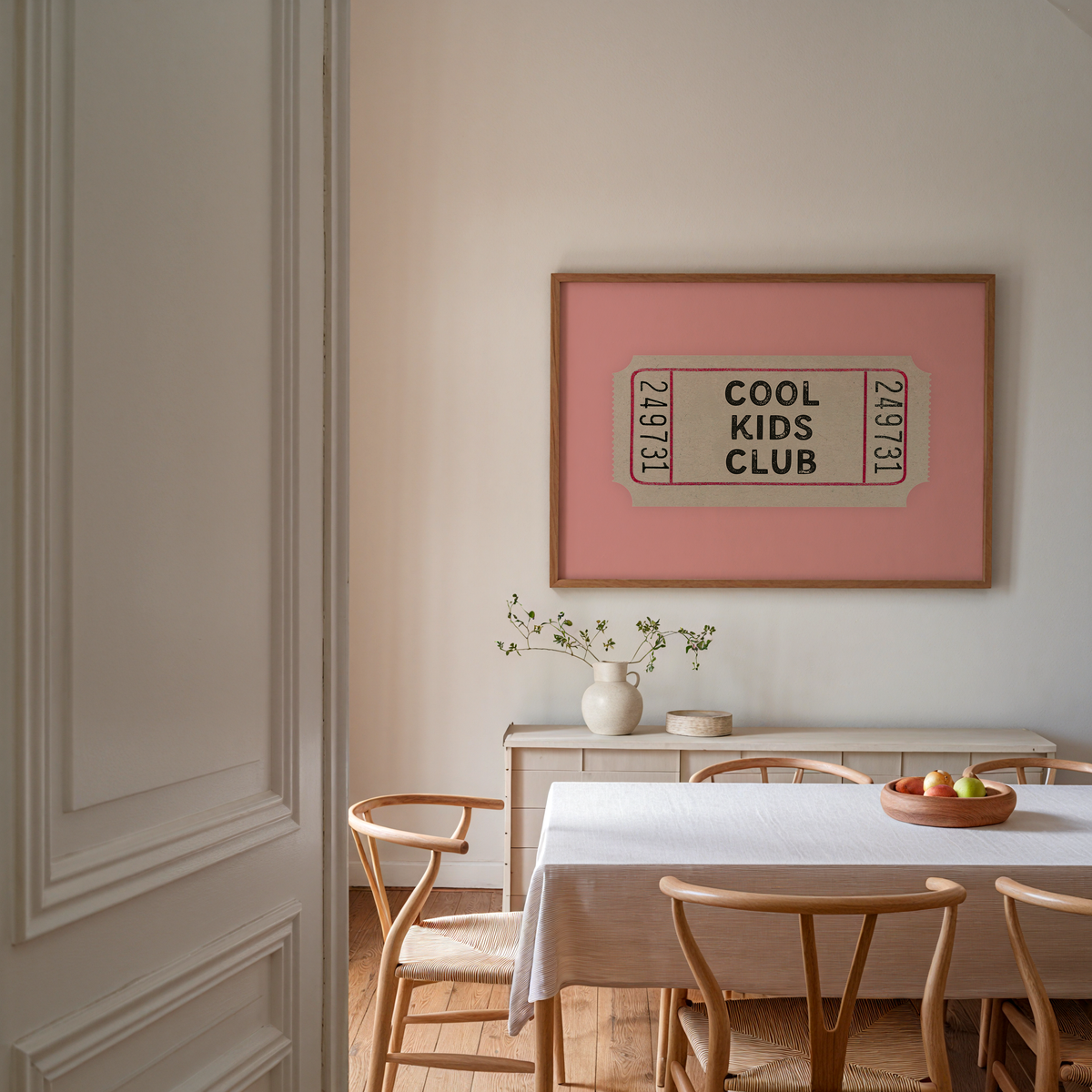 Cool Kids Club Ticket in Pink