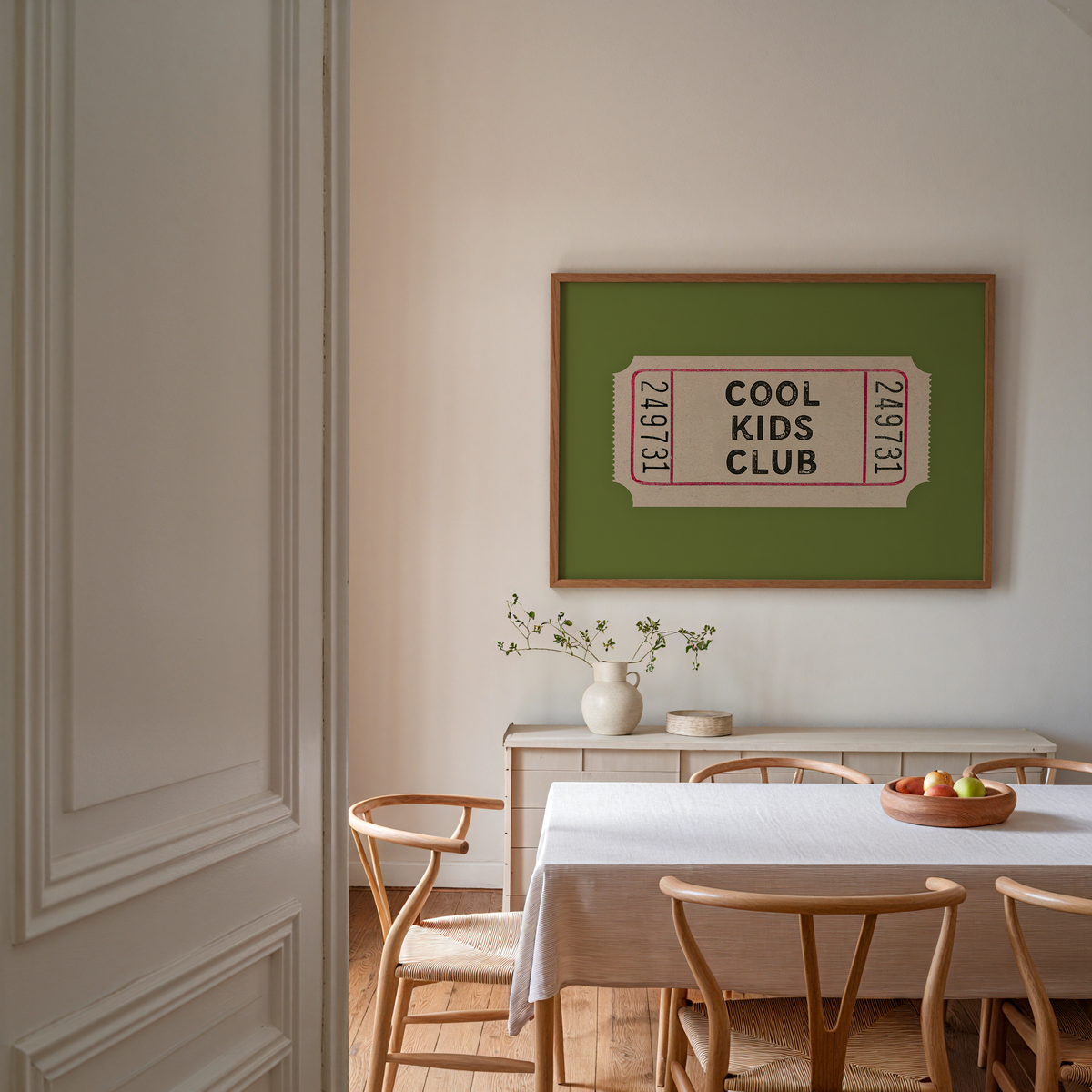 Cool Kids Club Ticket in Green