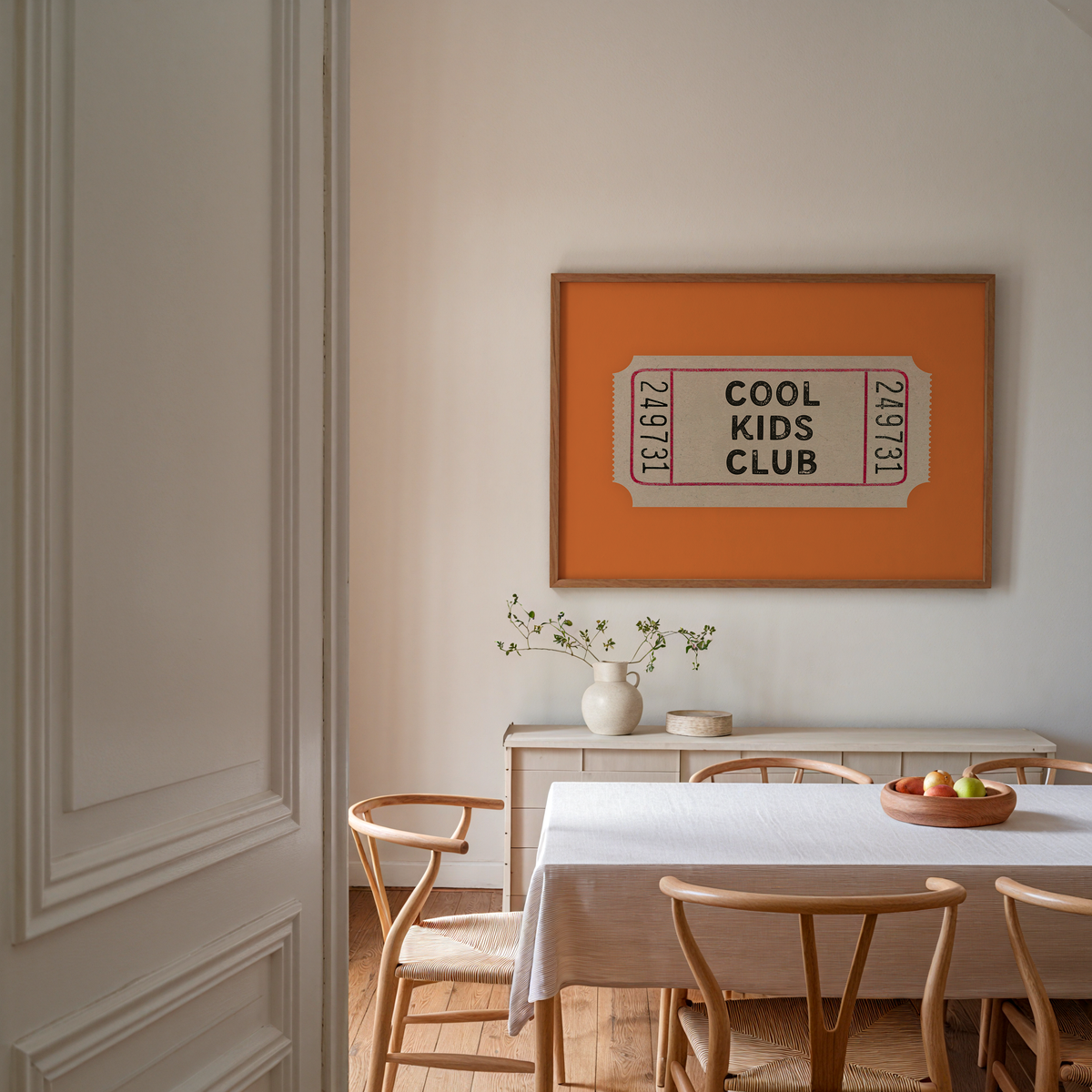 Cool Kids Club Ticket in Orange