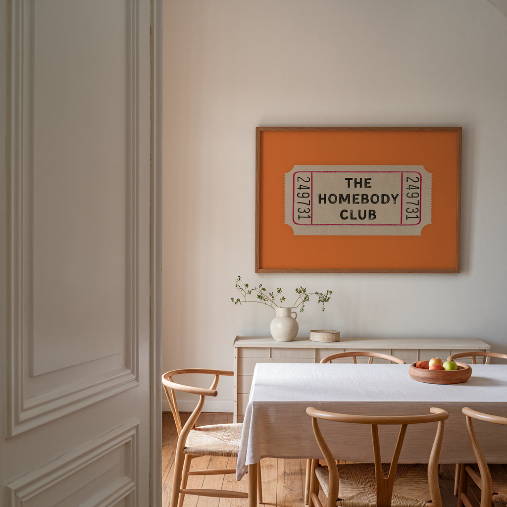 The Homebody Club Ticket in Orange
