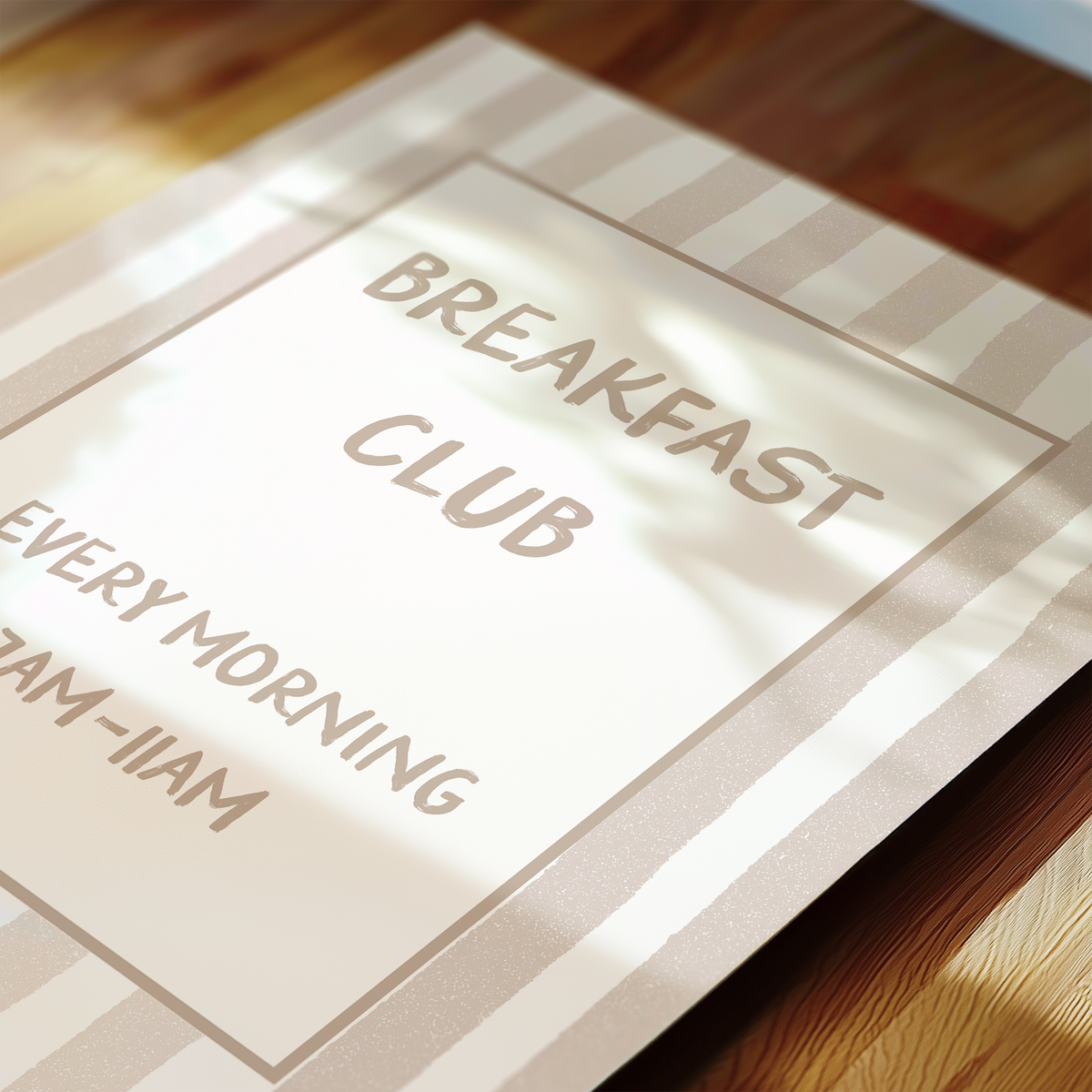 Breakfast Club in Beige