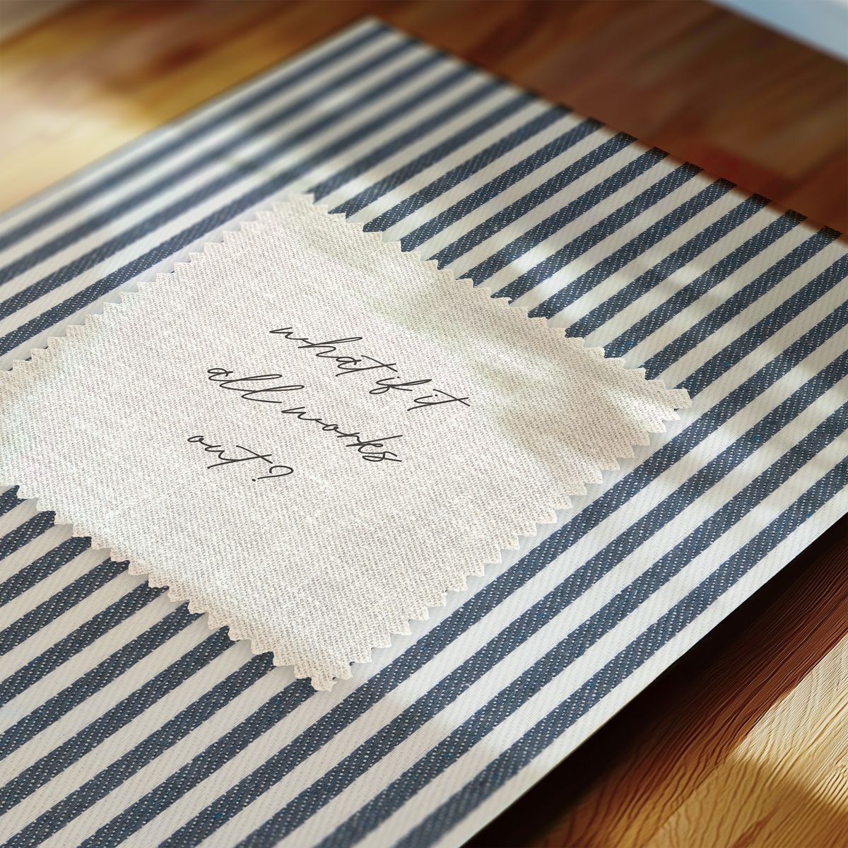 What if it All Works Out? Vintage Stripes in Blue